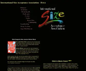 Size-Acceptance.org(International Size Acceptance Association) Screenshot