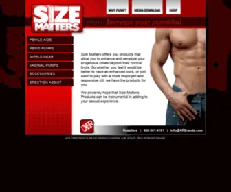 Sizemattersproducts.com(Increase Your Potential with Size Matters Products) Screenshot