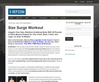 Sizesurgeworkout.com(INCREDIBLE) Screenshot