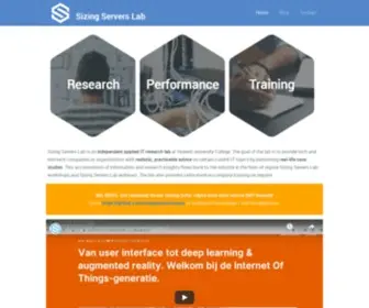 Sizingservers.be(Sizing Servers Lab) Screenshot