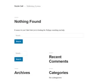 Sizzlecallmarketing.com(Marketing System) Screenshot