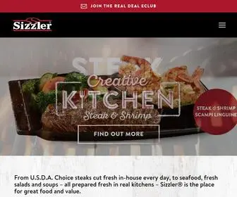 Sizzler.com(Sizzler Family Restaurants USA) Screenshot
