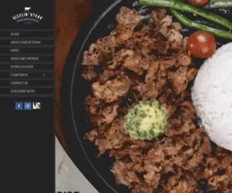 Sizzlinsteak.com(A member of Max's Group Inc) Screenshot