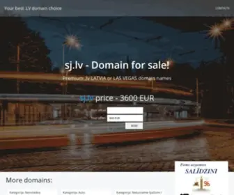 SJ.lv(Premium .lv LATVIA or LAS VEGAS domain names) Screenshot