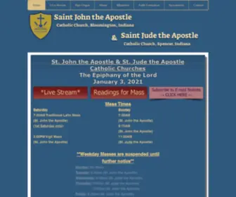 Sjabloomington.org(Catholic Church) Screenshot