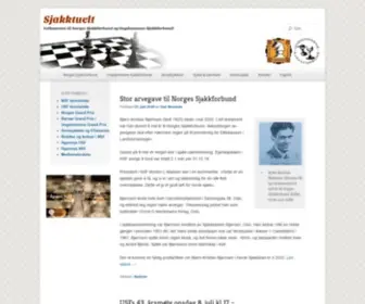 Sjakk.no(Velkommen til Norges Sjakkforbund og Ungdommens Sjakkforbund) Screenshot