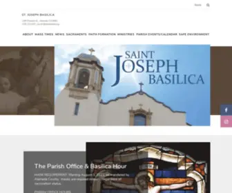 Sjbalameda.org(Joseph Basilica) Screenshot