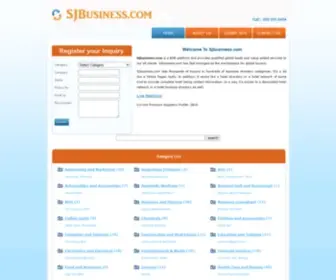 Sjbusiness.com(B2B Business Directory to Improve Your Online Presence) Screenshot