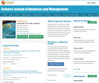 SjbusmGT.org(Science Journal of Business and Management) Screenshot