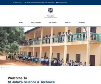 Sjcalor.com.ng(St John's Science & Technical College) Screenshot