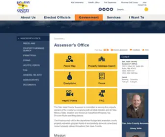 Sjcassessor.net(Assessor's Office) Screenshot