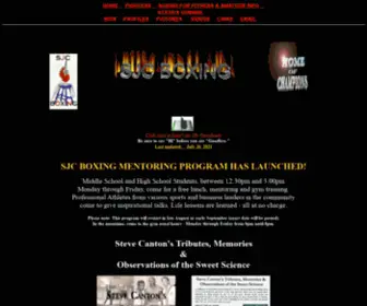 SJcboxing.com(SJC Professional Boxing) Screenshot