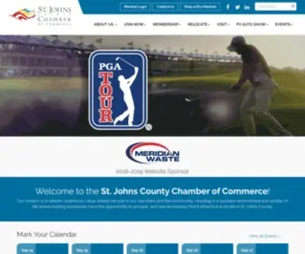 SJCchamber.com(Johns County Chamber of Commerce) Screenshot