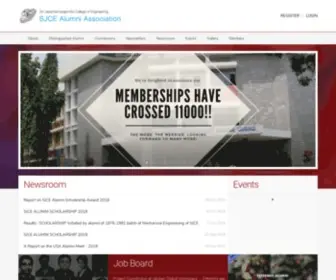 Sjcealumni.org(The Official Alumni Network of Sri Jayachamarajendra College of Engineering) Screenshot