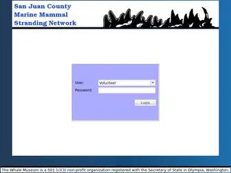 SJCMMSN.com(San Juan County Marine Mammal Stranding Network) Screenshot