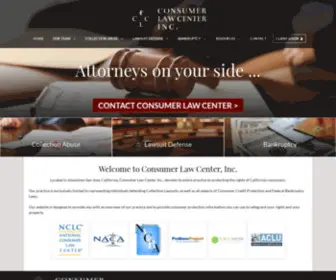 Sjconsumerlaw.com(Consumer Law Center) Screenshot