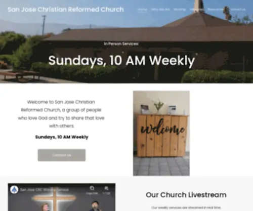SJCRC.org(San Jose Christian Reformed Church) Screenshot