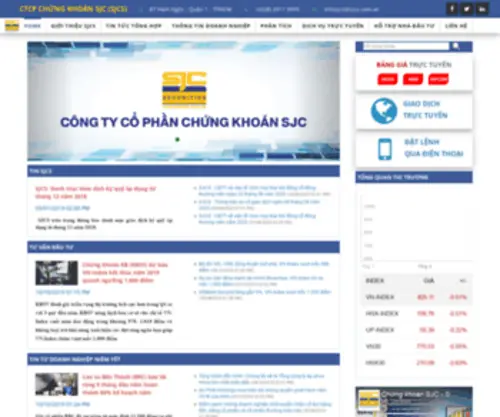 SJCS.com.vn(SJC Securities Company) Screenshot