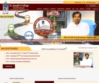 SJCtni.edu(St.Joseph's College (Autonomous)) Screenshot