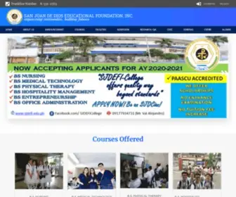 Sjdefi.edu.ph(San Juan De Dios Educational Foundation Inc) Screenshot