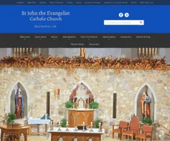 Sje1.org(St. John the Evangelist Catholic Church) Screenshot