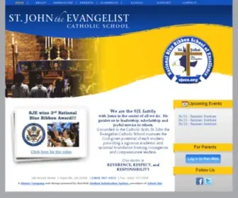 Sjecs.org(St John the Evangelist School) Screenshot