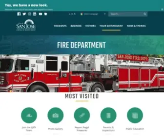 SJFD.org(Fire Department) Screenshot