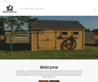 Sjgardensheds.ca(SJ Garden Sheds) Screenshot