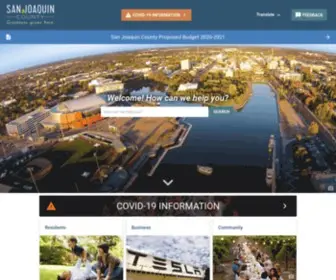 Sjgov.org(San Joaquin County) Screenshot