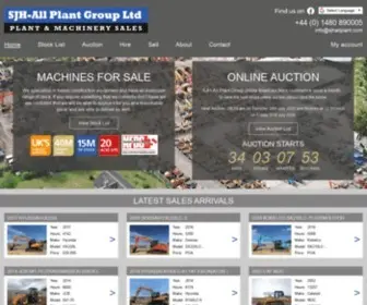 Sjhallplant.com(Used Plant & Machinery Sales) Screenshot