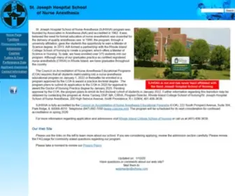 SJHsna.com(Joseph Hospital School of Nurse Anesthesia) Screenshot