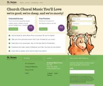 SJMP.com(Church Choral Music You'll Love) Screenshot