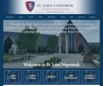 Sjnok.org(John of Nepomuk Catholic Church) Screenshot