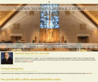 SJNSTcharles.org(John Neumann Catholic Church) Screenshot