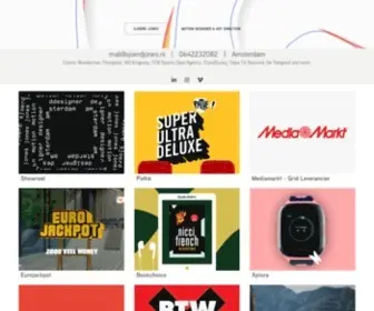 Sjoerdjones.nl(Sjoerd Jones // Motion Graphics & Art Direction) Screenshot