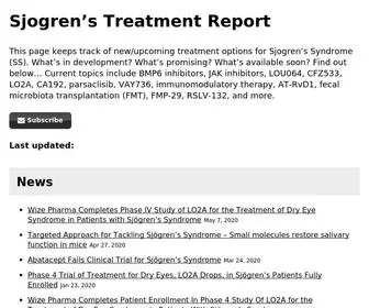 Sjogrenstreatmentreport.com(Sjogren’s) Screenshot