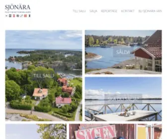 Sjonara.se(Sjönära fastighetsmäklare) Screenshot