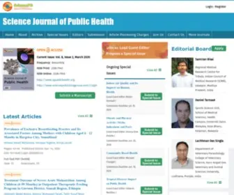 Sjpublichealth.org(Science Journal of Public Health) Screenshot