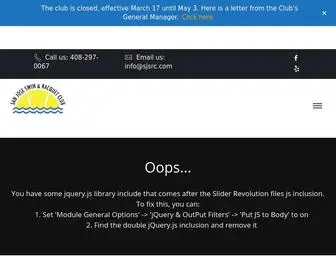 SJSRC.com(San Jose Swim & Racquet Club) Screenshot