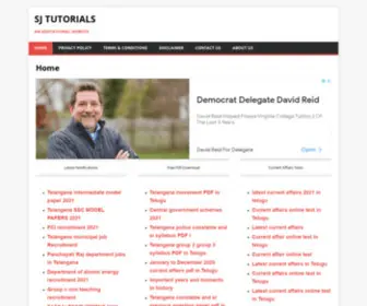 Sjtutorials.com(An Educational Website) Screenshot