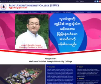 Sjuc.edu.mm(SAINT JOSEPH UNIVERSITY COLLEGE (SJUC)) Screenshot