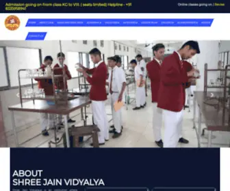 SJV.edu.in(Shree Jain Vidyalaya Kolkata) Screenshot
