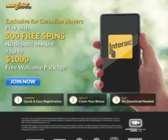 Sjwelcomespins.com(SjWelcomeSpins) Screenshot