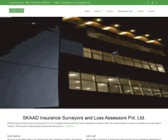 Skaad.com(SKAAD Insurance Surveyors and Loss Assessors Pvt) Screenshot