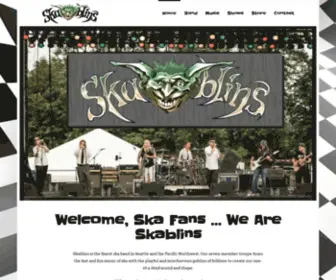 Skablins.com(Finest SKA Band of Seattle and the Pacific Northwest) Screenshot