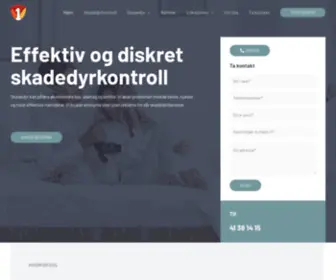 Skadedyrkontroll1.no(Skadedyrtjeneste. Vår kompetanse er din trygghet) Screenshot