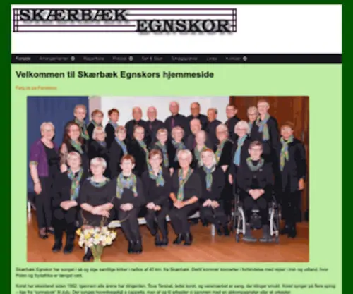 Skaerbaekegnskor.dk(Velkommen til Skærbæk Egnskors hjemmeside) Screenshot