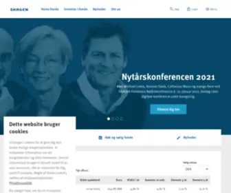 Skagenfondene.dk(Investering i aktivt forvaltede fonde) Screenshot