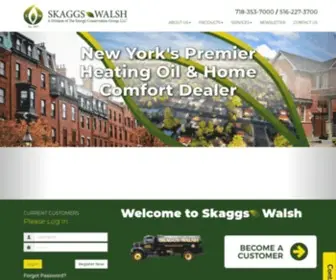 Skaggswalsh.com(Heating Oil Provider) Screenshot