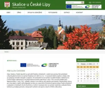 Skaliceuceskelipy.cz(Obec Skalice u České Lípy) Screenshot